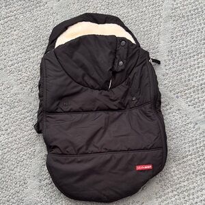 Skip Hop Stroll and Go Black Infant Car seat Cover
